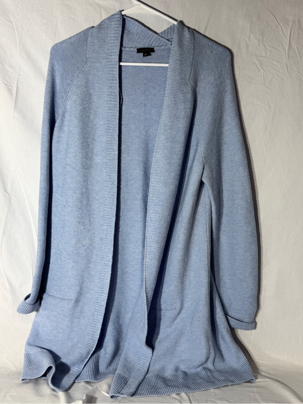 Talbots Light Blue Open-Front Women's Cardigan